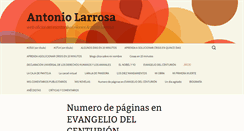 Desktop Screenshot of antoniolarrosa.com